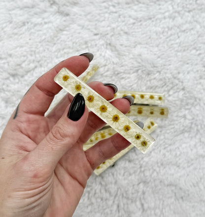 Resin Floral Barrette