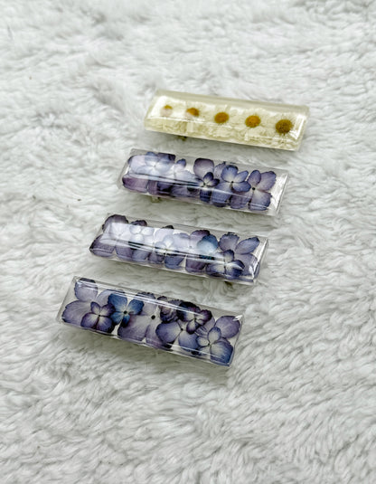 Resin Floral Barrette