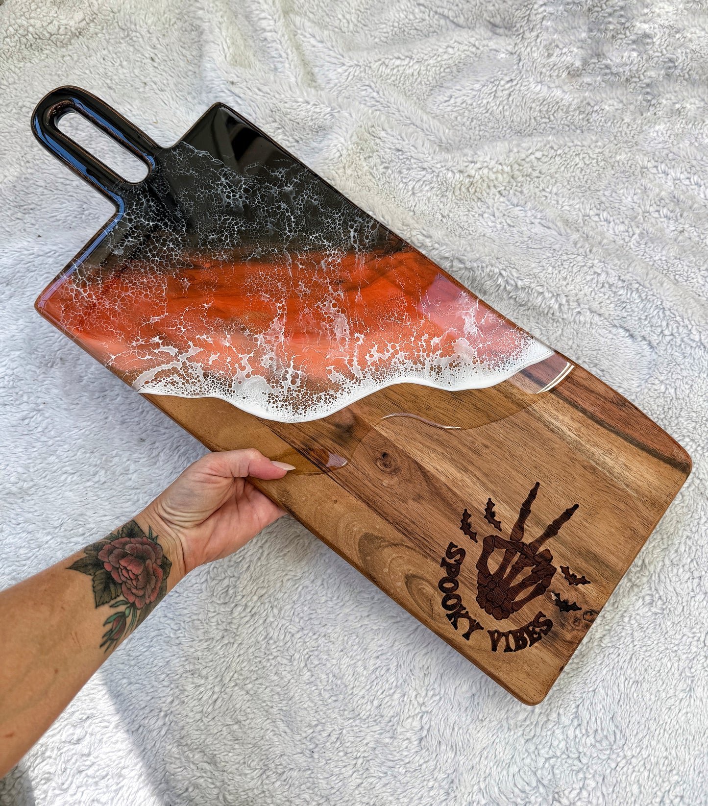 Halloween Cutting/Charcuterie Board - Acacia
