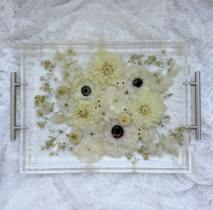 11" x 14" Acrylic Tray Floral Preservation Keepsake