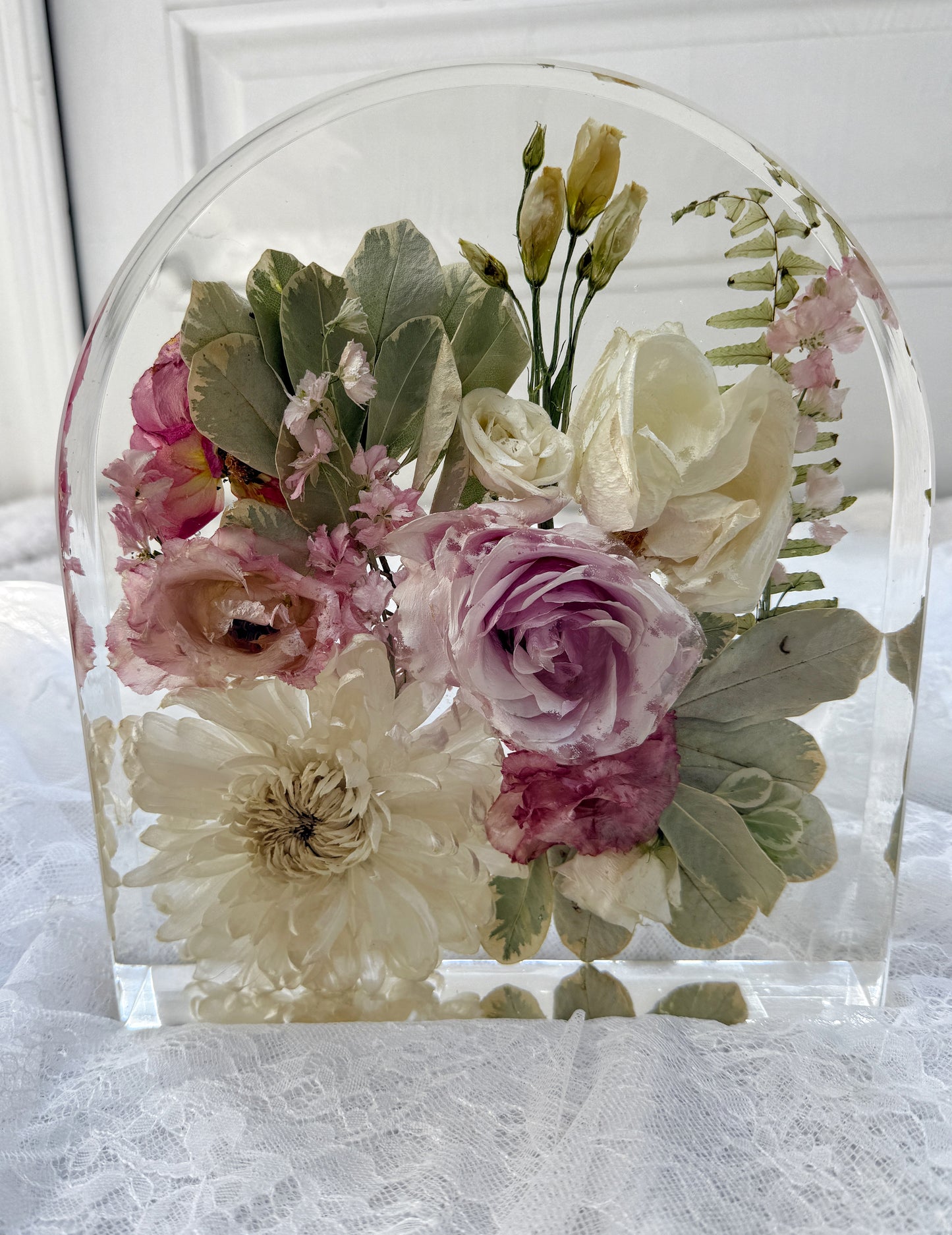 10" Arch Floral Preservation Keepsake