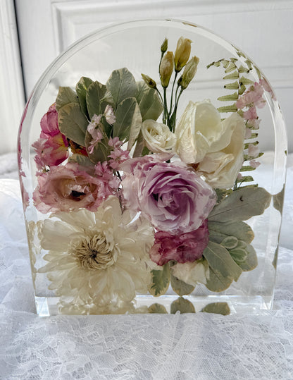 10" Arch Floral Preservation Keepsake