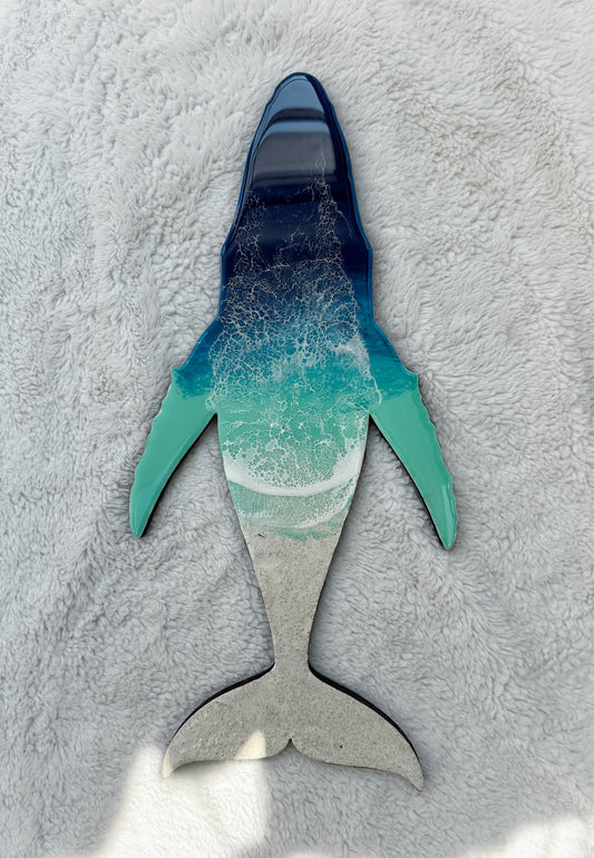 Humpback Whale Wall Art | Ocean Wave Resin Decor 4/9/26