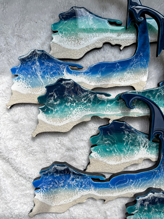 Cape Cod Wall Art | Ocean Wave Resin Decor 9/17/26