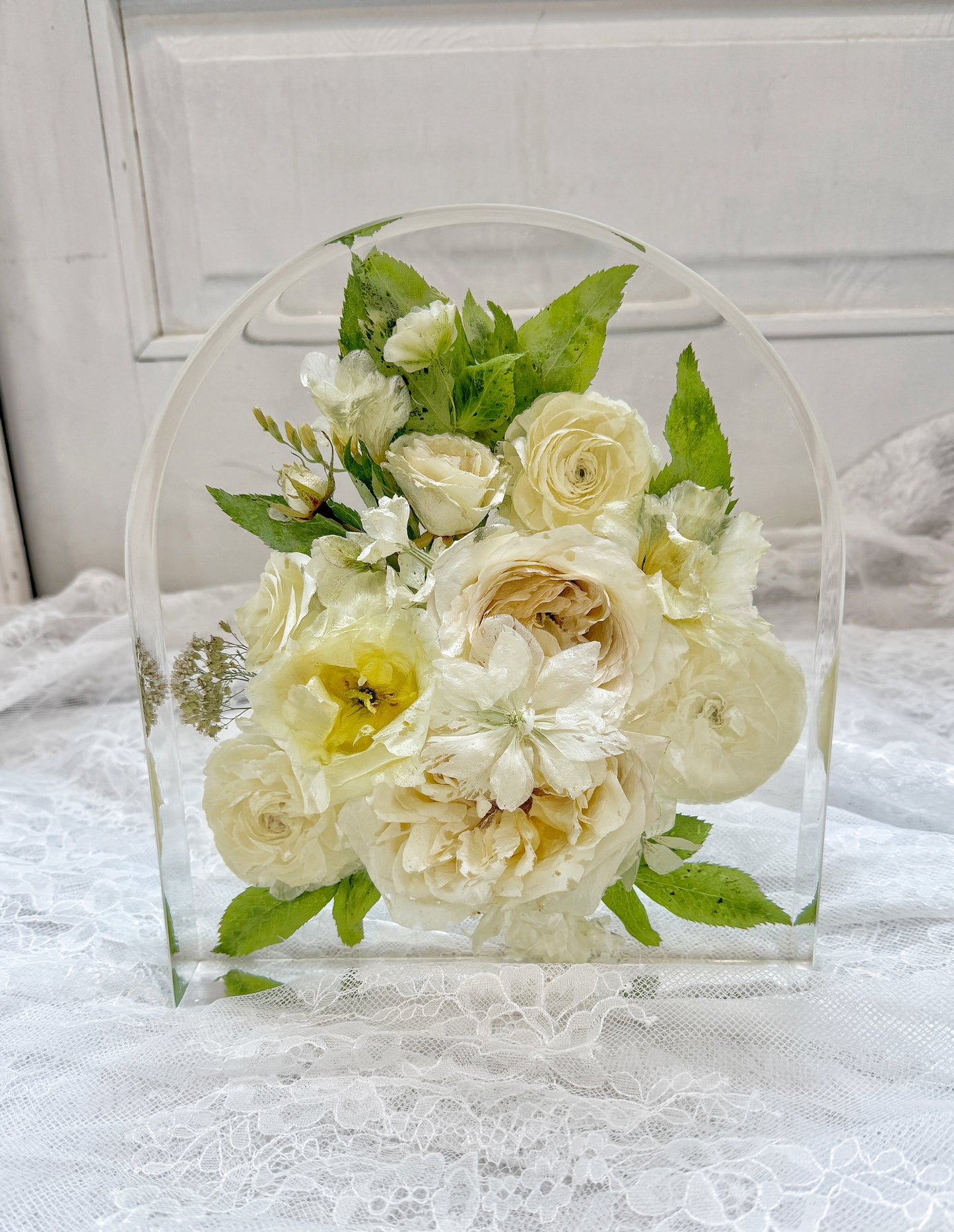 10" Arch Floral Preservation Keepsake