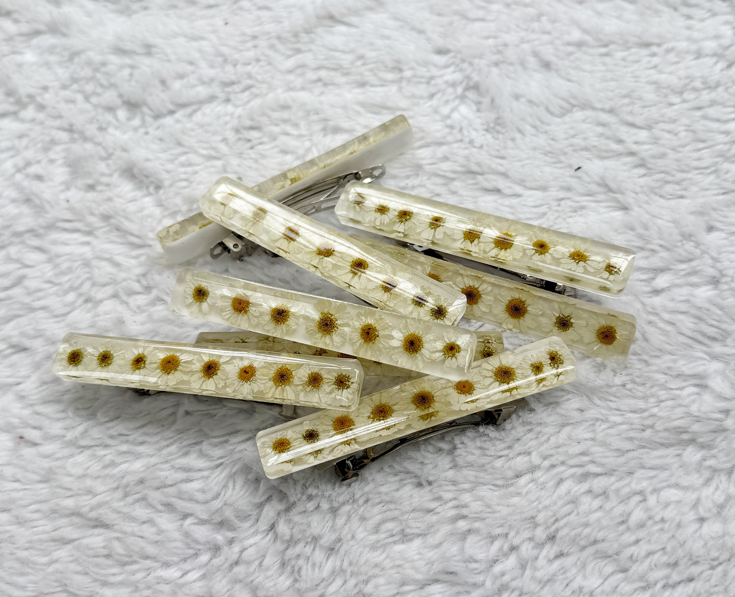 Resin Floral Barrette