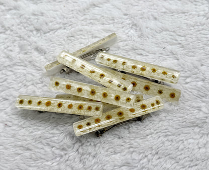 Resin Floral Barrette