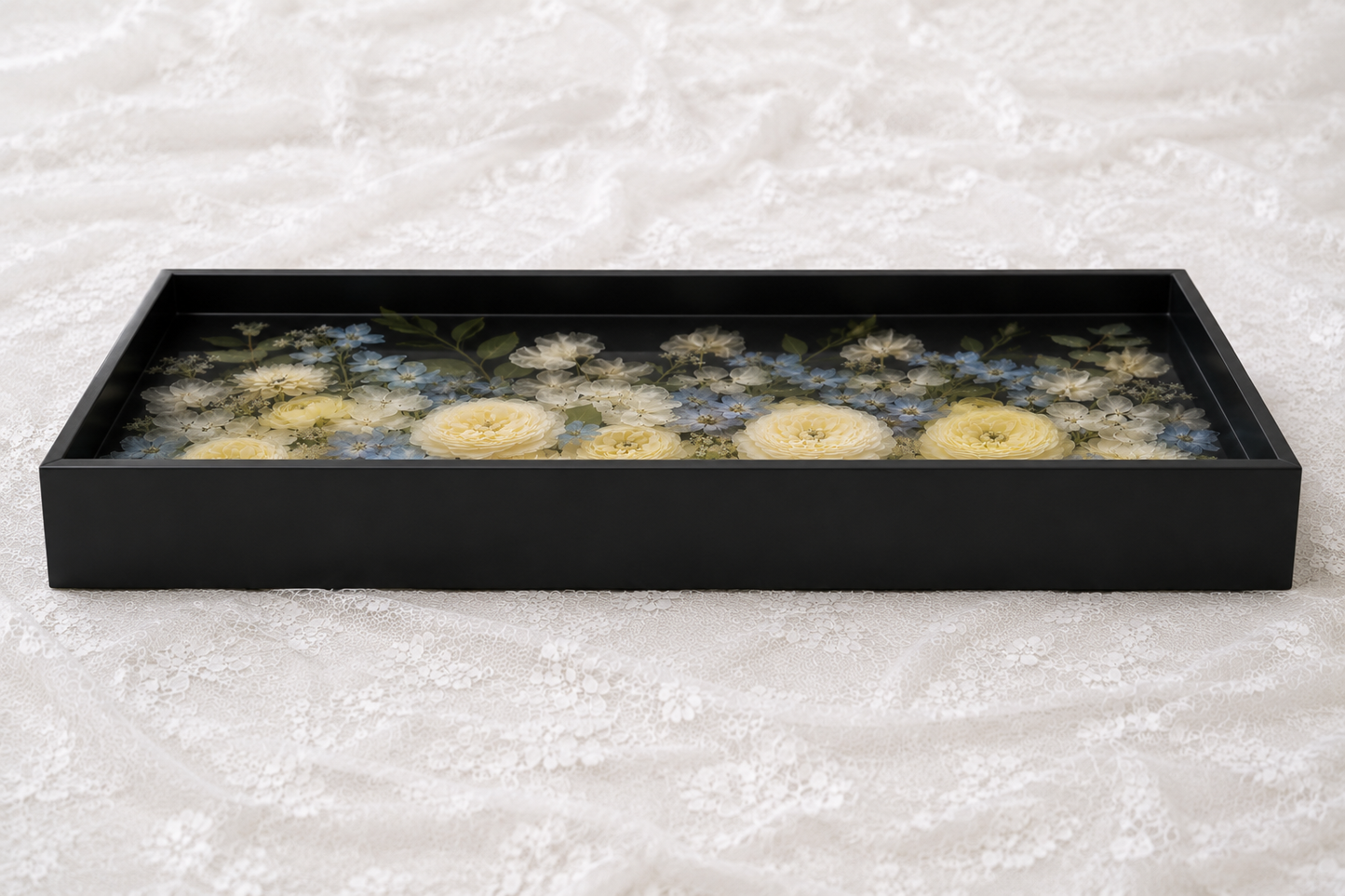 15" x 9" x 2" Square Floral Preservation Wall Hanging Floral Preservation Keepsake