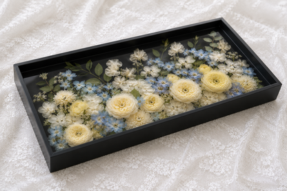 15" x 9" x 2" Square Floral Preservation Wall Hanging Floral Preservation Keepsake