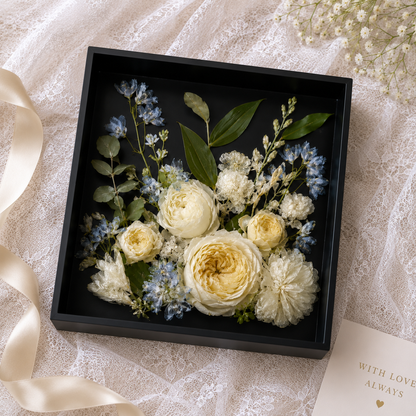 8" Square Floral Preservation Wall Hanging Floral Preservation Keepsake