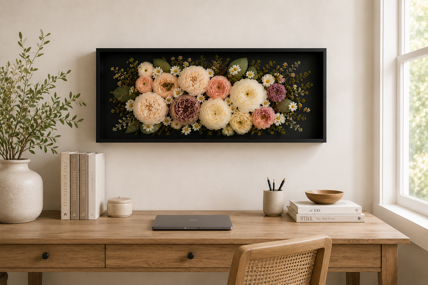 16" x 8" x 2" Square Floral Preservation Wall Hanging Floral Preservation Keepsake (Copy)