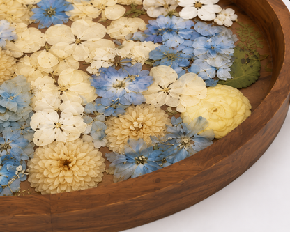 18" x 12" Acacia Wood Tray Tray Floral Preservation Keepsake