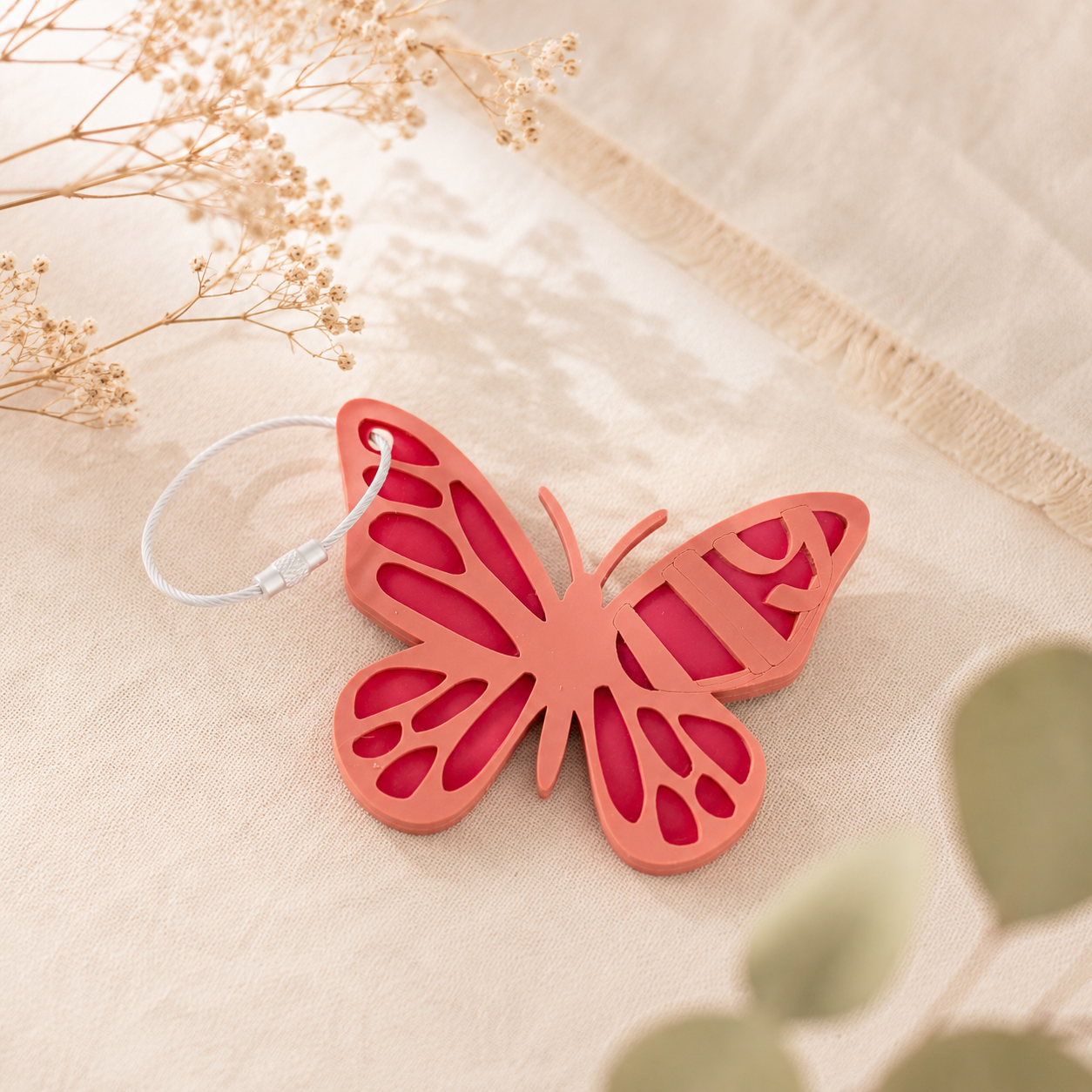 Custom Name Keychain | Personalized Acrylic Tag - Butterfly