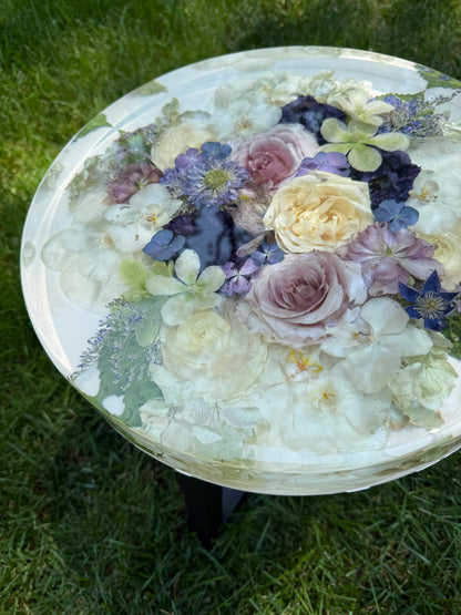 18" Table Floral Preservation Keepsake