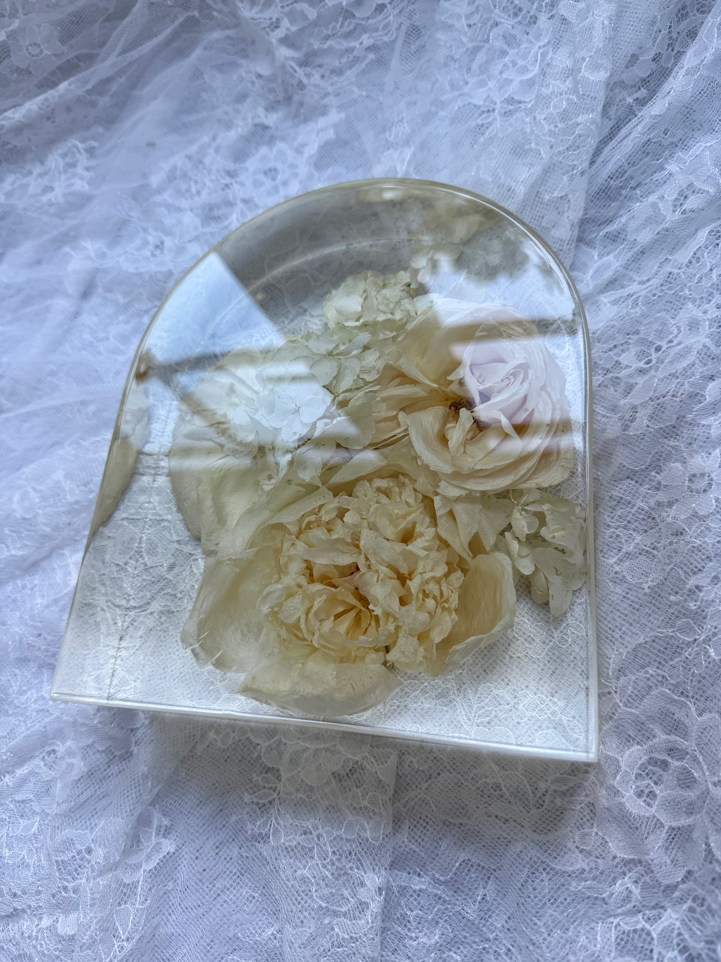 8" Arch Floral Preservation Keepsake