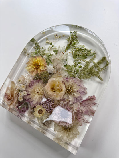 10" Arch Floral Preservation Keepsake