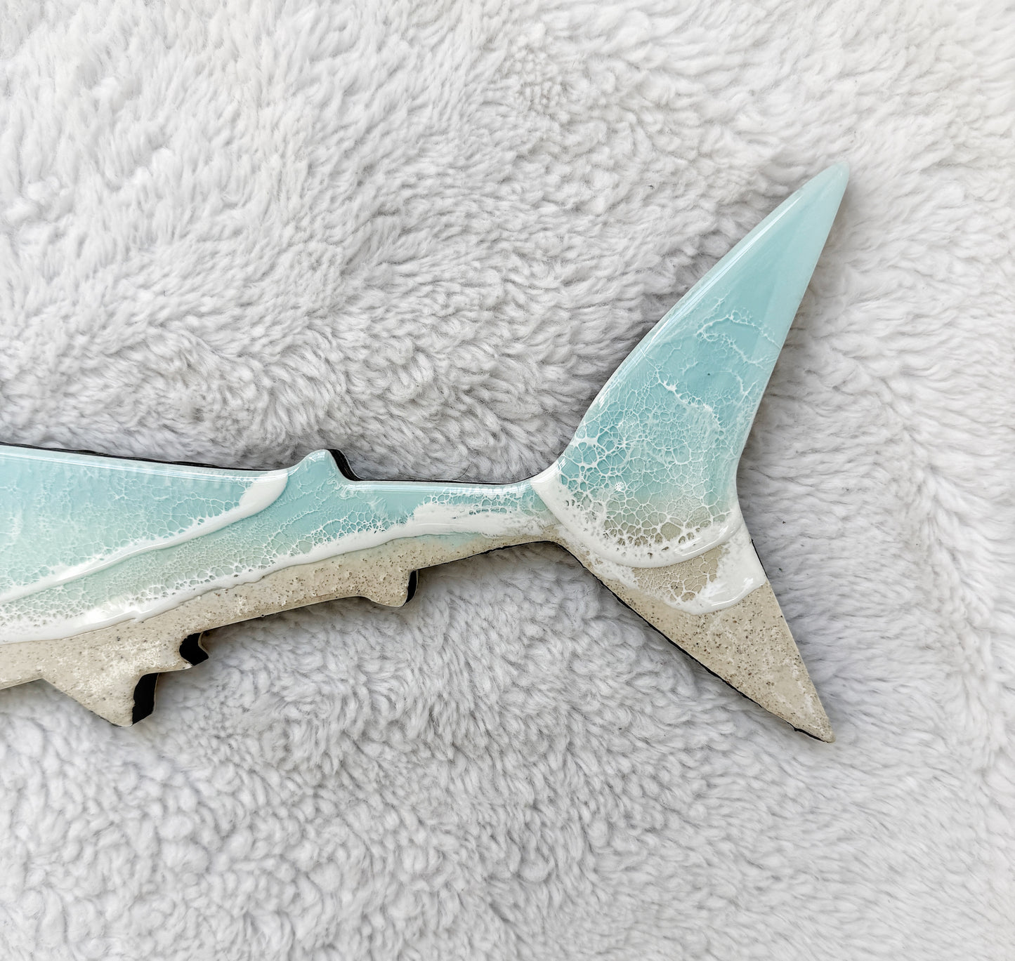 Great White Shark Wall Art | Ocean Wave Resin Decor 4/9/26
