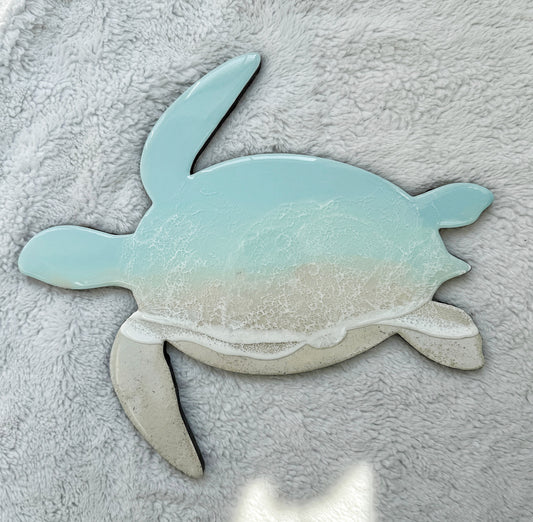 Sea Turtle Wall Art | Ocean Wave Resin Decor 4/9/26