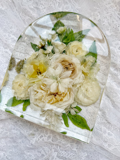 10" Arch Floral Preservation Keepsake