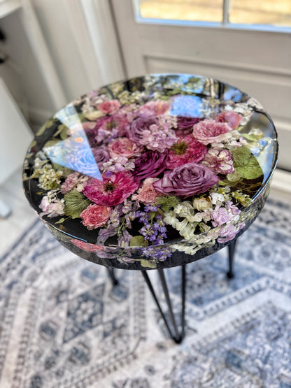 18" Table Floral Preservation Keepsake