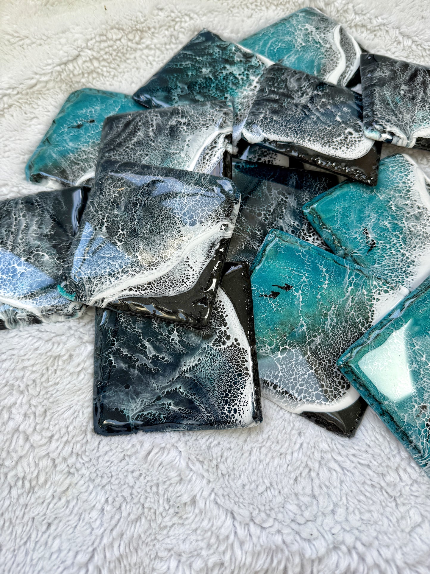 Slate Resin Ocean Wave Coasters 4/9/26