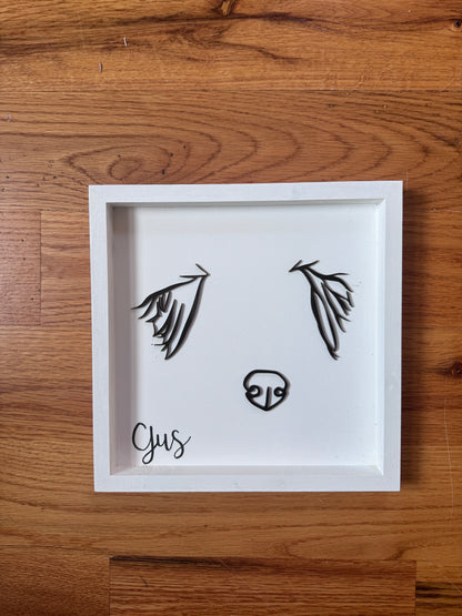 Custom Pet Silhouette Portrait – Classic & Upgraded Options