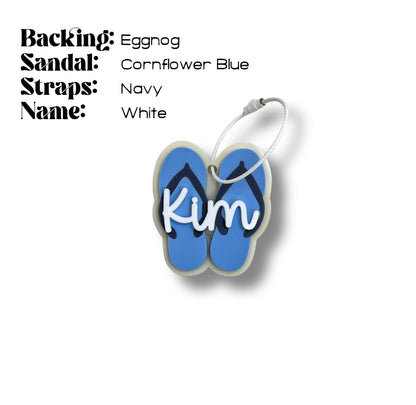 Custom Name Keychain | Personalized Acrylic Tag - Flip Flops