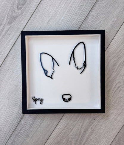 Custom Pet Silhouette Portrait – Classic & Upgraded Options