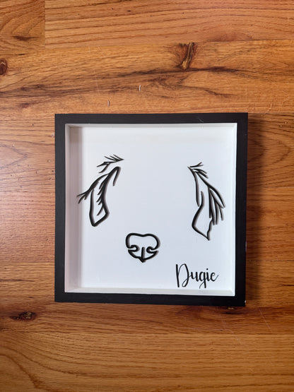 Custom Pet Silhouette Portrait – Classic & Upgraded Options