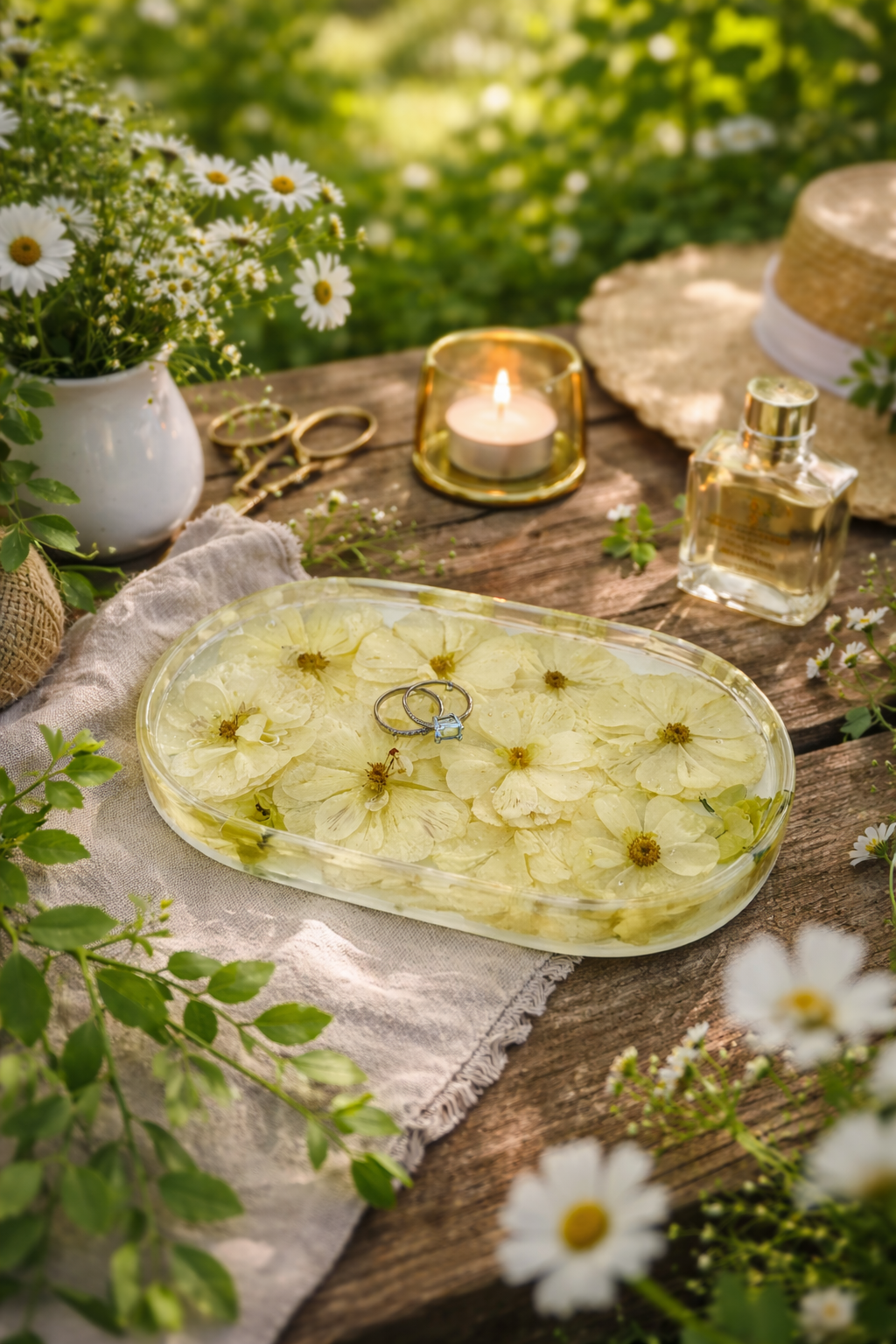 Trinket Tray Floral  Preservation Keepsake