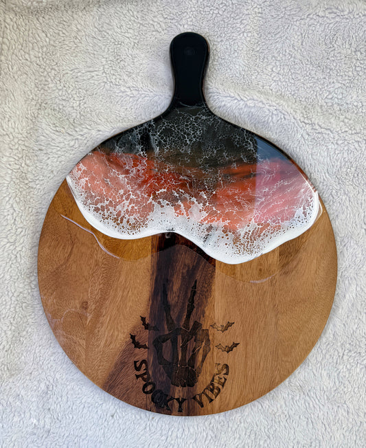 Halloween Cutting/Charcuterie Board - Acacia