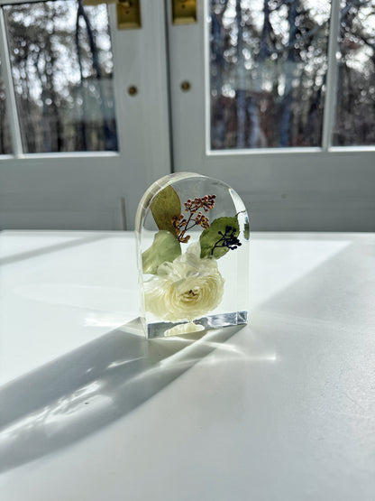 Mini Arch Floral Preservation Keepsake - Add On Item