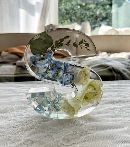 Letter Blocks Floral Preservation Keepsake - Add On Item