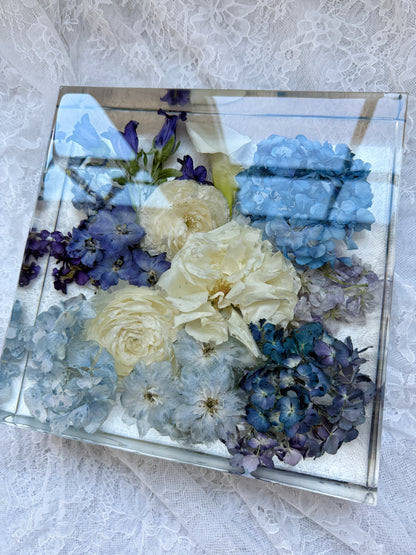 10" Square Floral Preservation Keepsake