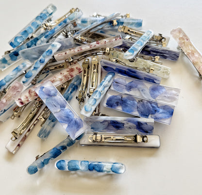 Resin Floral Barrette