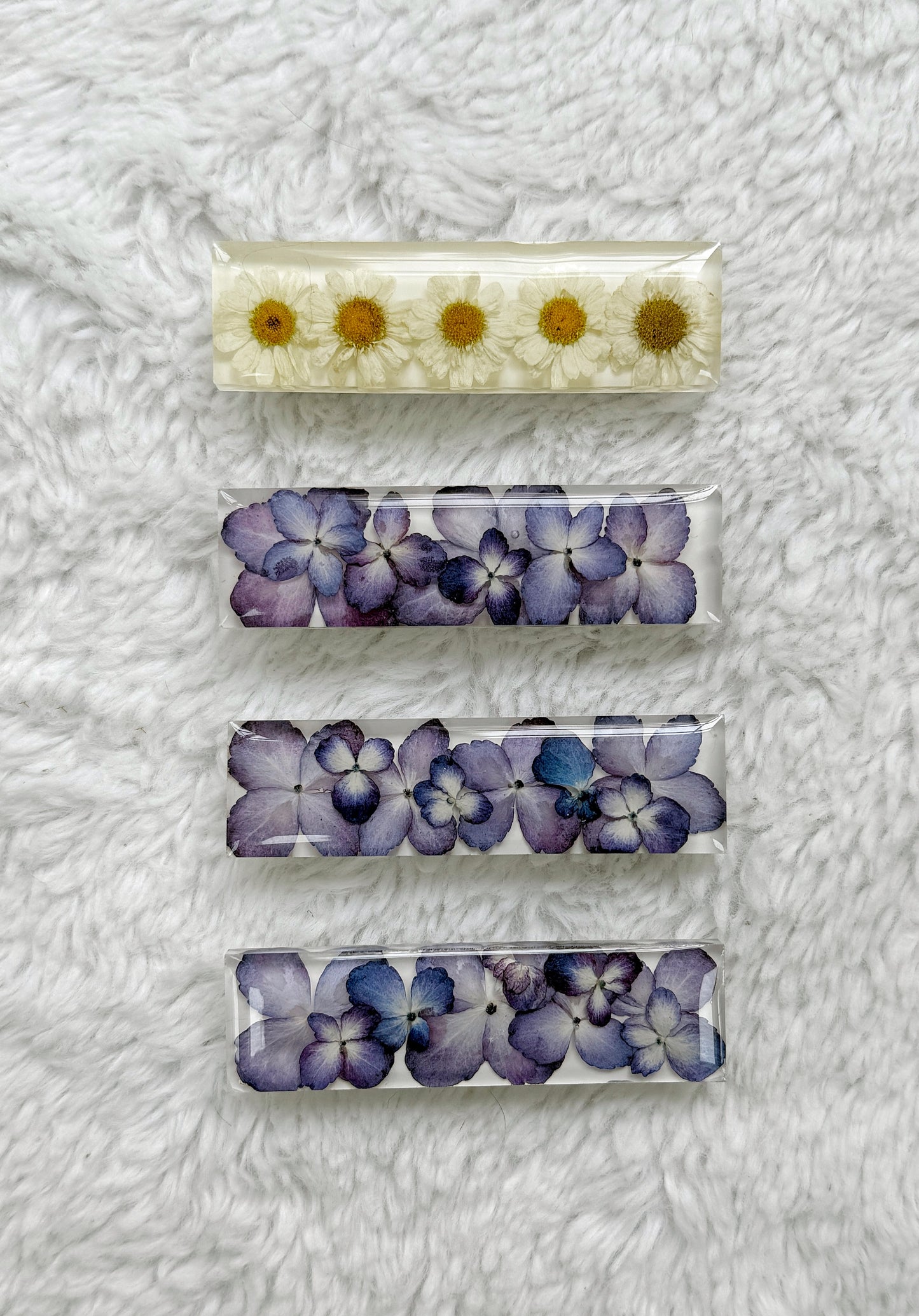 Resin Floral Barrette