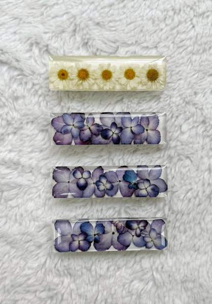 Resin Floral Barrette