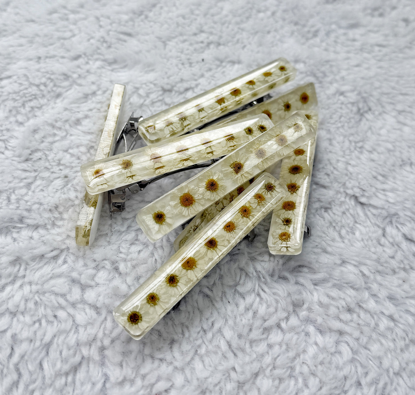 Resin Floral Barrette