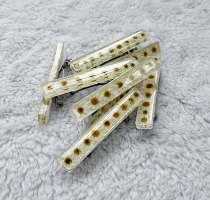 Resin Floral Barrette