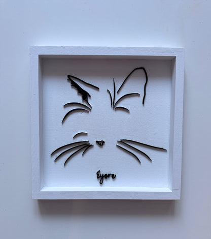 Custom Pet Silhouette Portrait – Classic & Upgraded Options