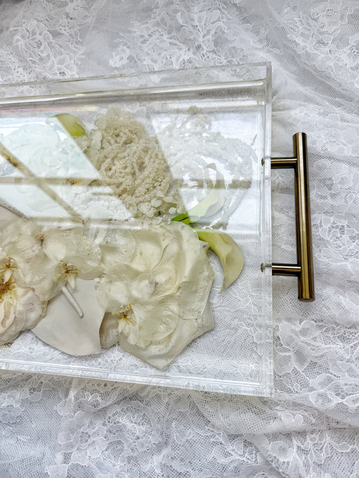 11" x 14" Acrylic Tray Floral Preservation Keepsake