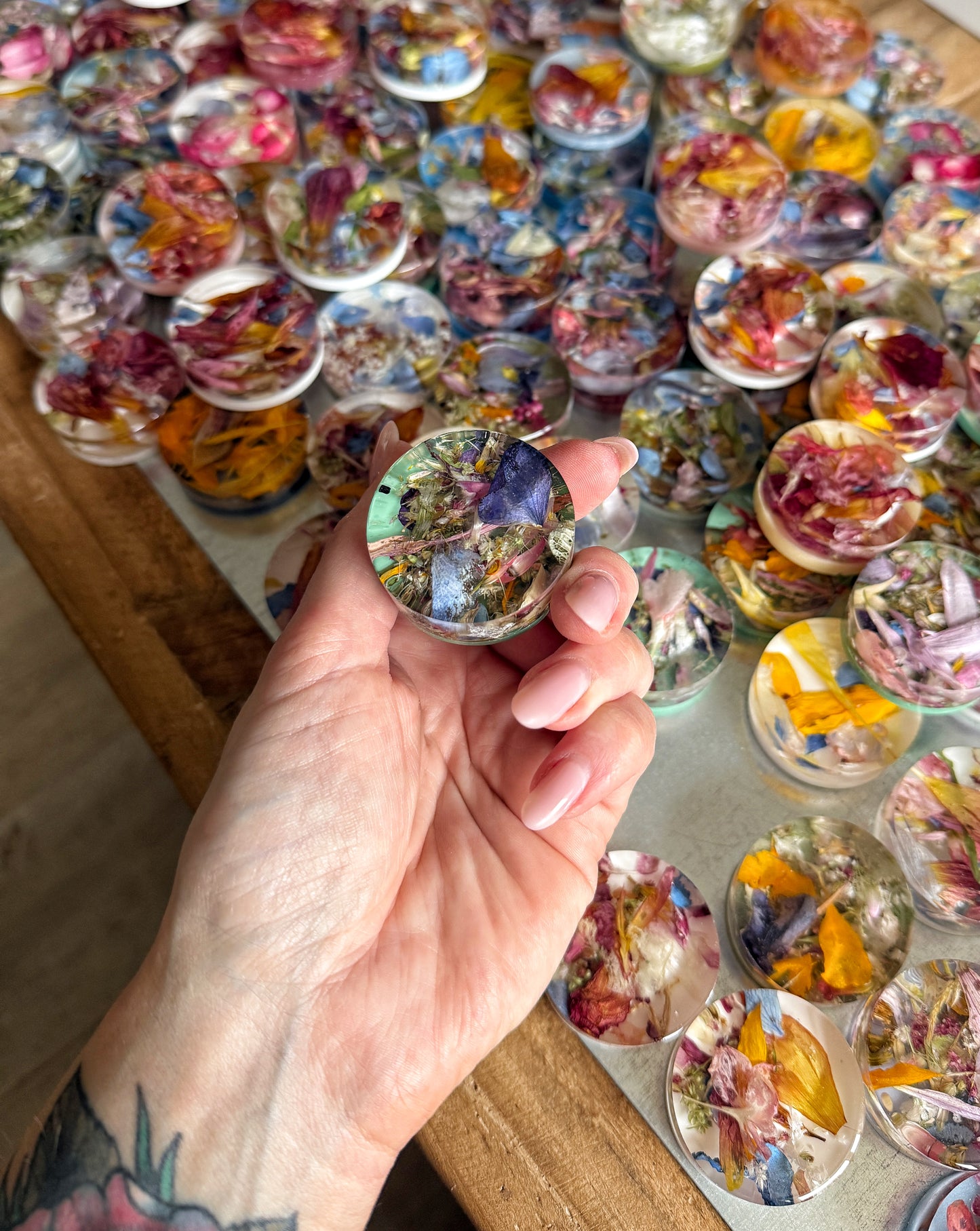 Floral Confetti Magnets | Real Pressed Flower Resin Magnets