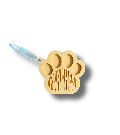 Custom Name Keychain | Personalized Acrylic Tag - Paw Print