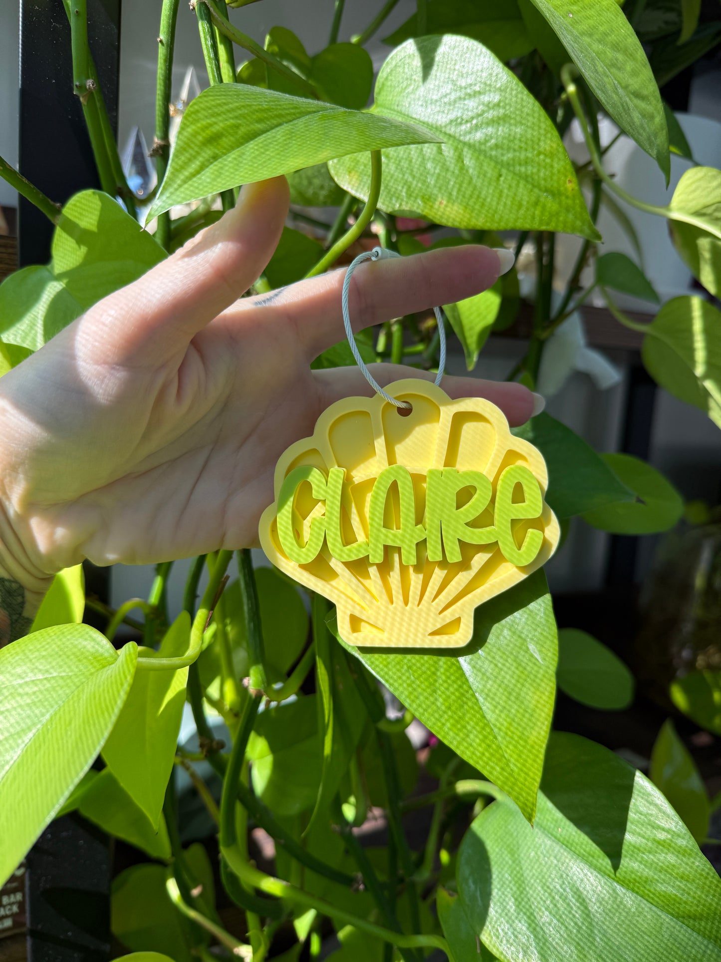 Custom Name Keychain | Personalized Acrylic Tag - Shell