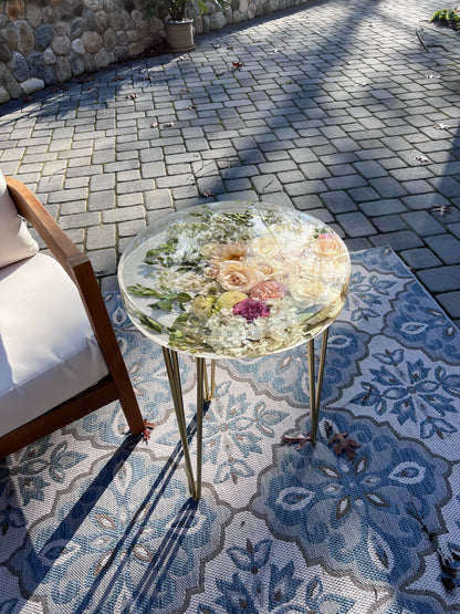 18" Table Floral Preservation Keepsake
