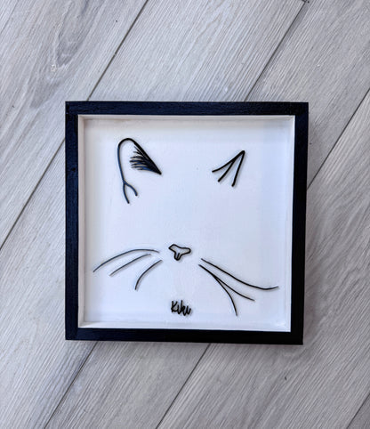 Custom Pet Silhouette Portrait – Classic & Upgraded Options