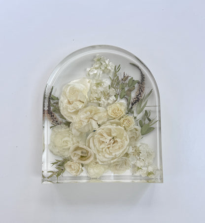 10" Arch Floral Preservation Keepsake