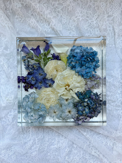 10" Square Floral Preservation Keepsake