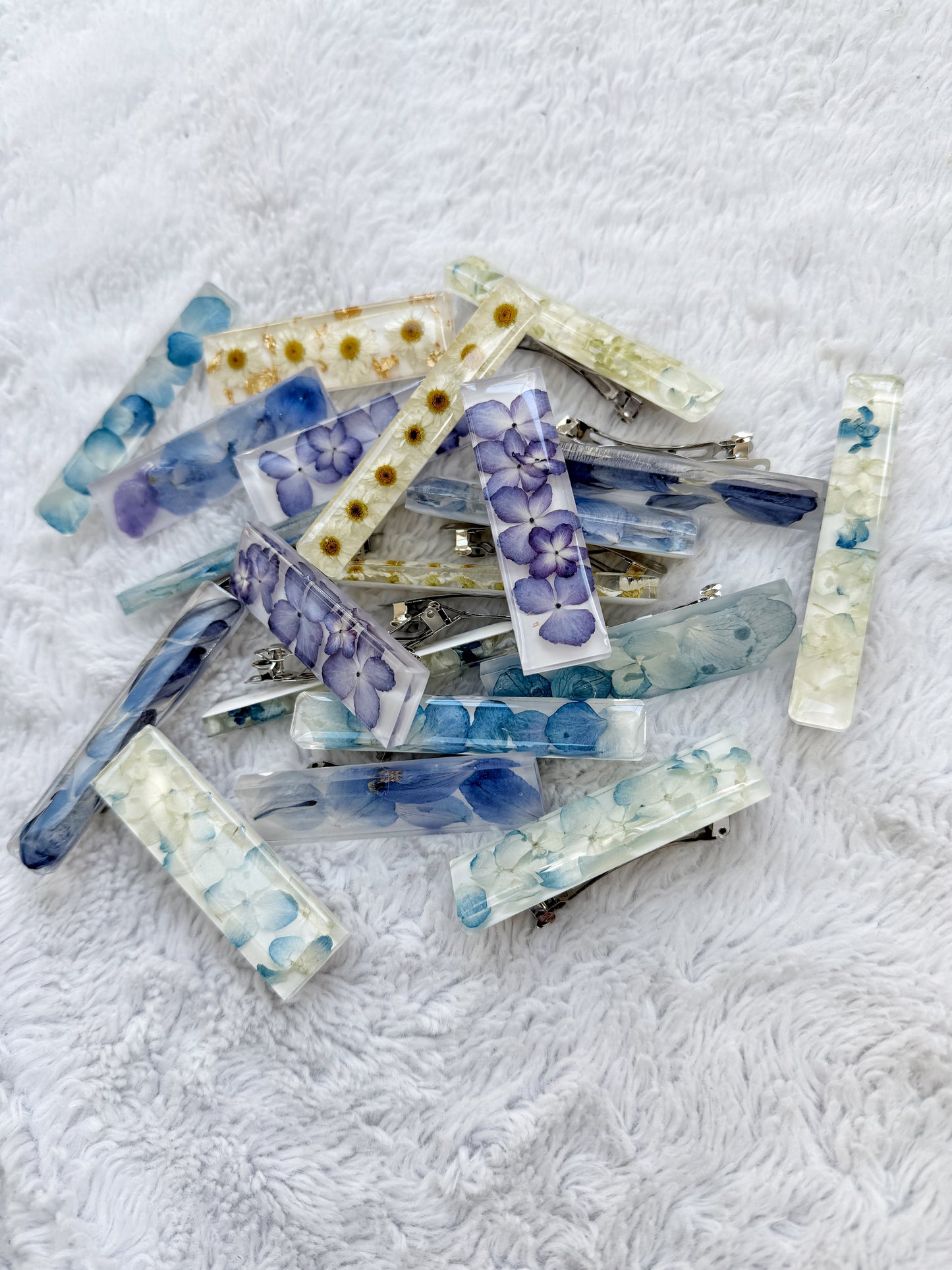 Resin Floral Barrette