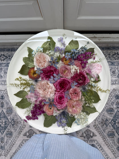 18" Table Floral Preservation Keepsake